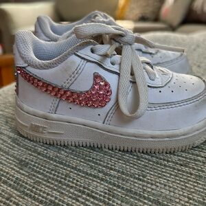 5C Nike sneakers, jeweled swoosh